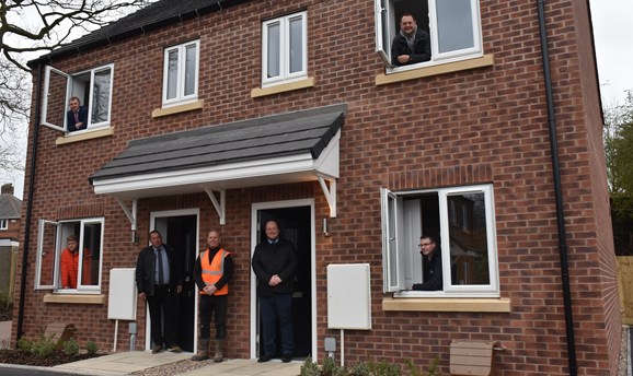 House with councillors, Barbra square Hucknall  