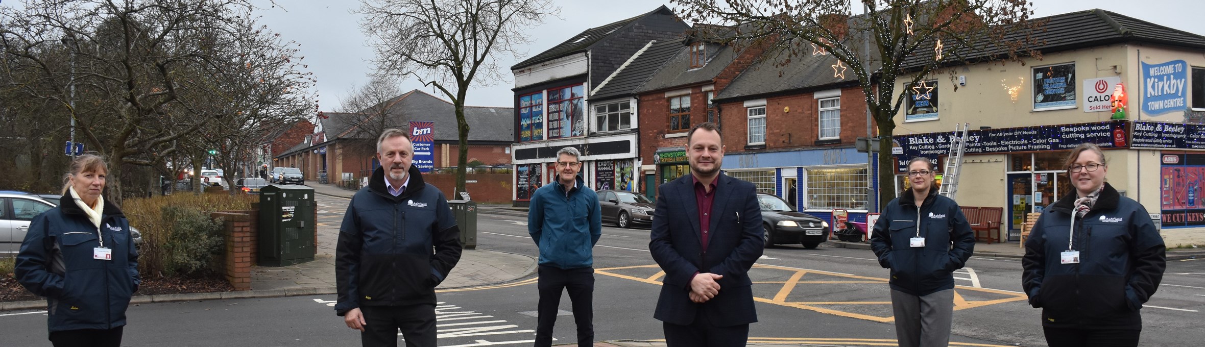 Cllrs and staff stood during the pandemic