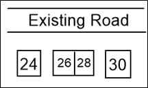 Diagram A - existing house numbering of 2 properties