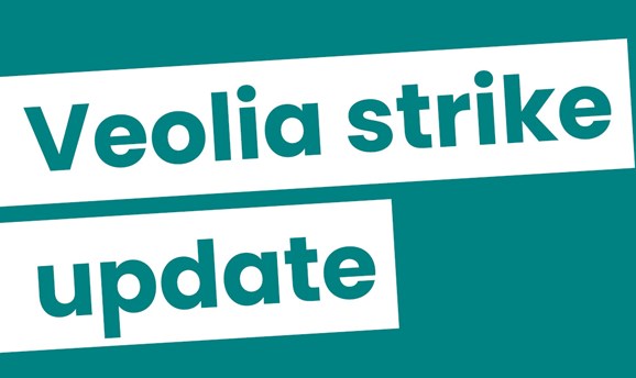 Veolia strike update graphic