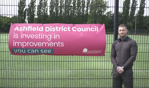 Cllr Dale Grounds at Kingsway Park
