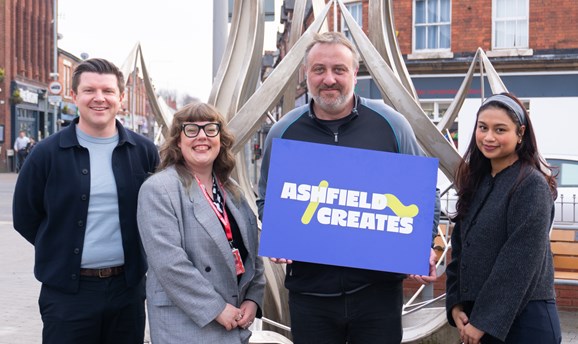 Edward Bott, Caroline Rowland, Cllr Chris Huskinson and Syania Shaharuddin