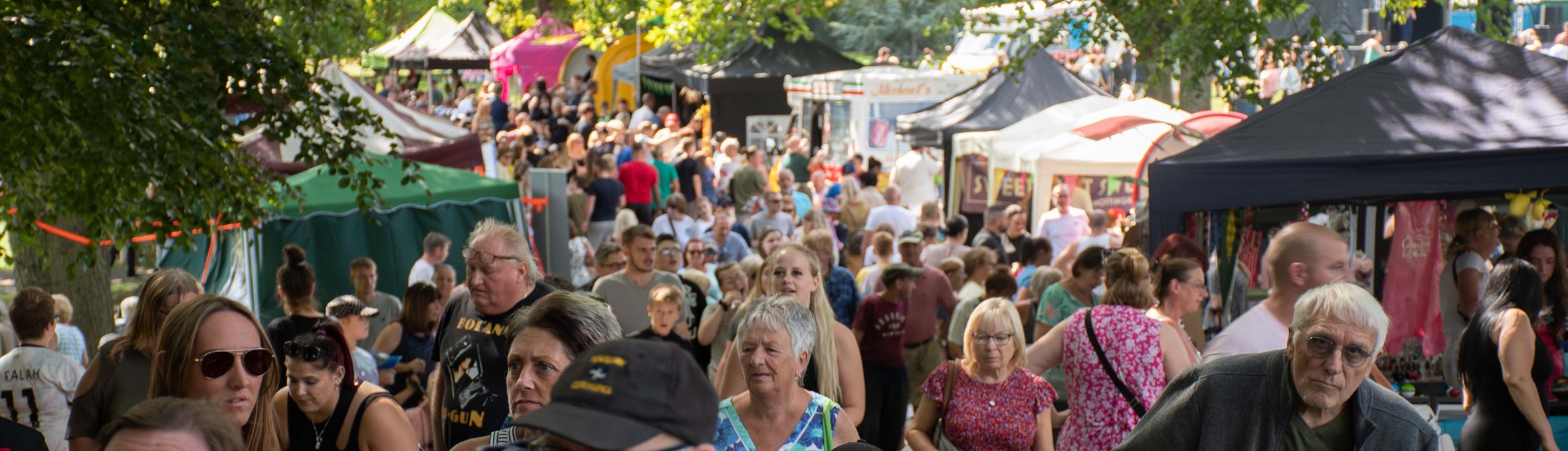People in a crowd at Ashfield Day 2022