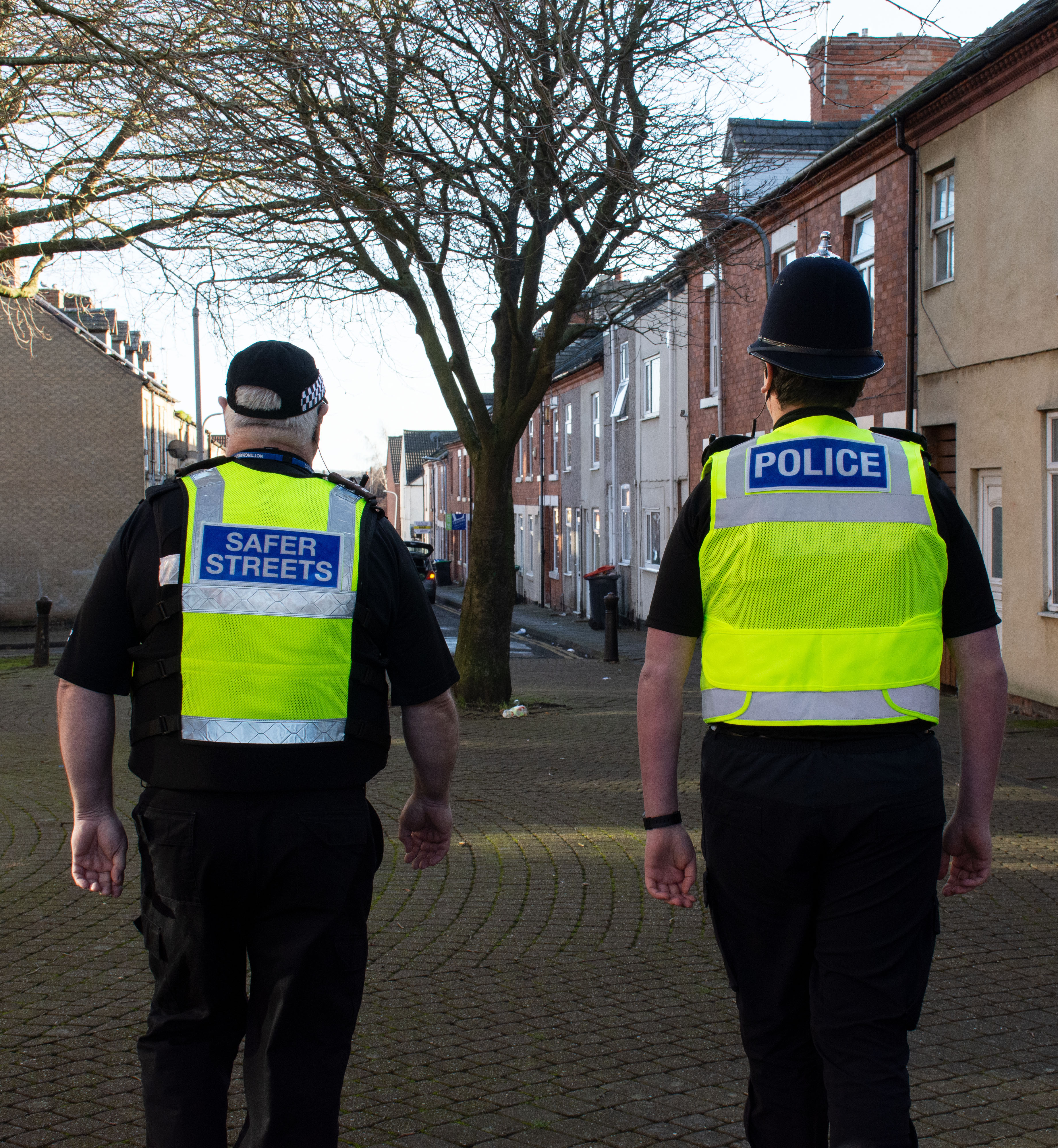 A Police Officer and a Community Protection Officer on parol on the streets of Ashfield