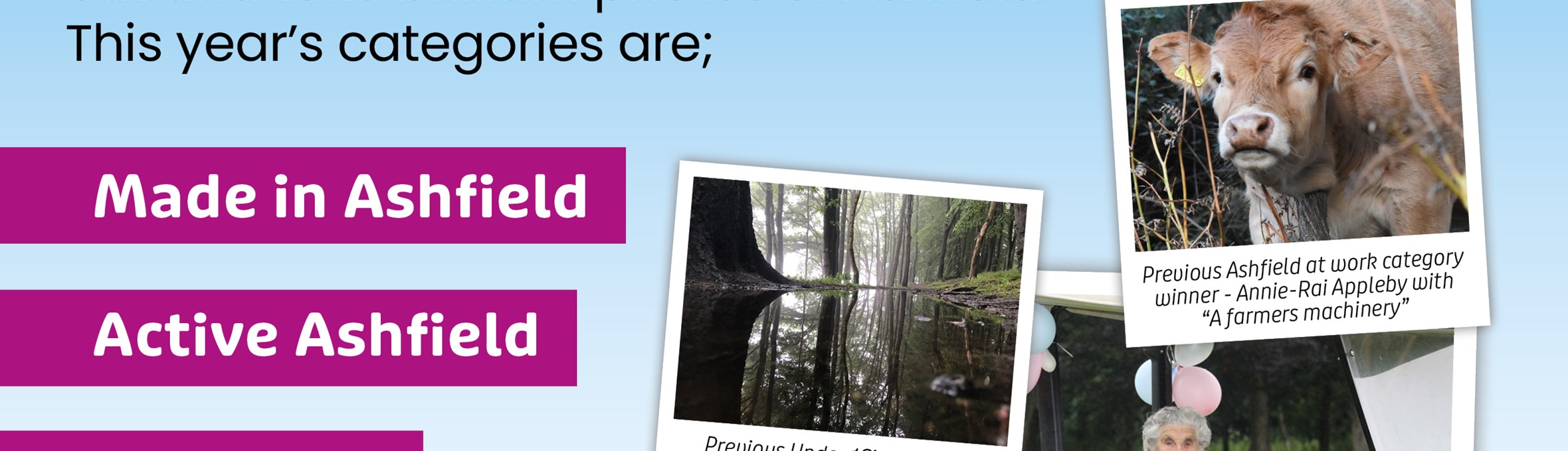 Details of how to enter the Discover Ashfield Photography competition