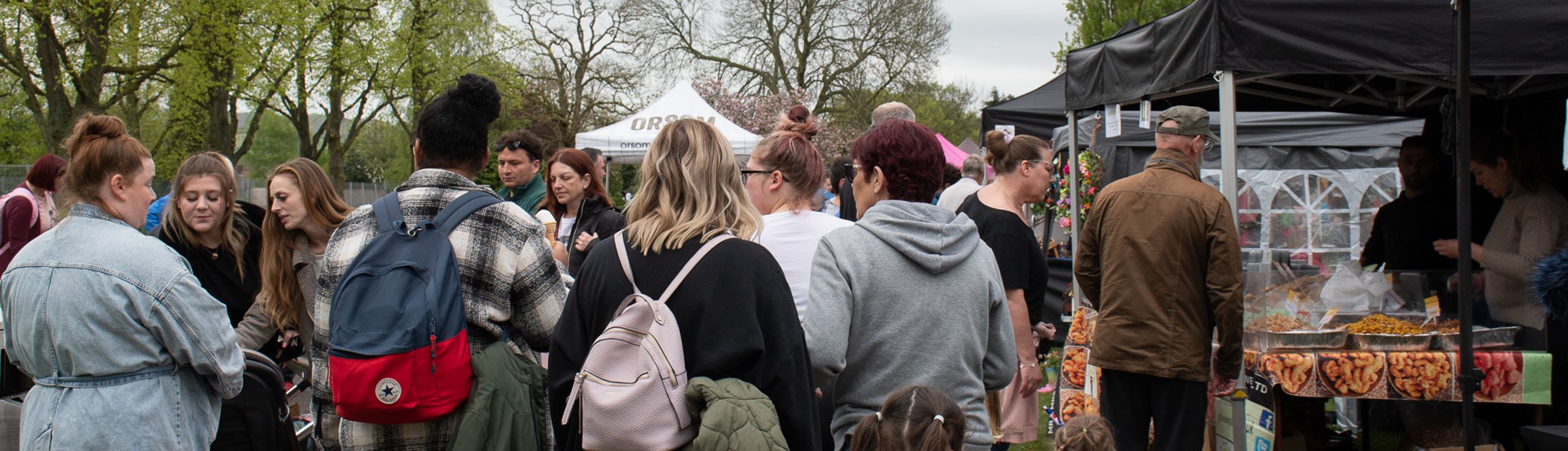 Visitors to an event on Titchfield Park