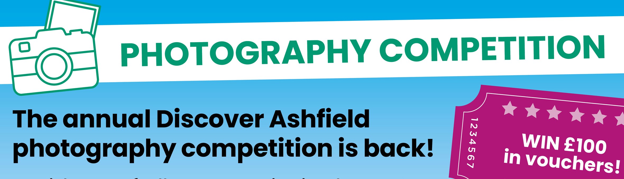 Photography competition - the annual Discover Ashfield photography competition is back.