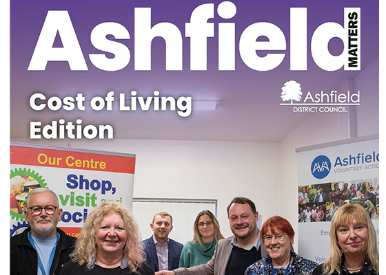 Ashfield Matters - Cost of Living Edition front cover