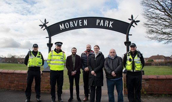 Partners and Councillors outside Morven Park