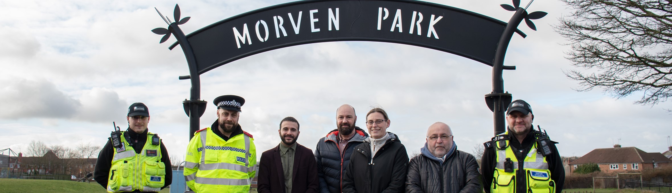 Partners and Councillors outside Morven Park